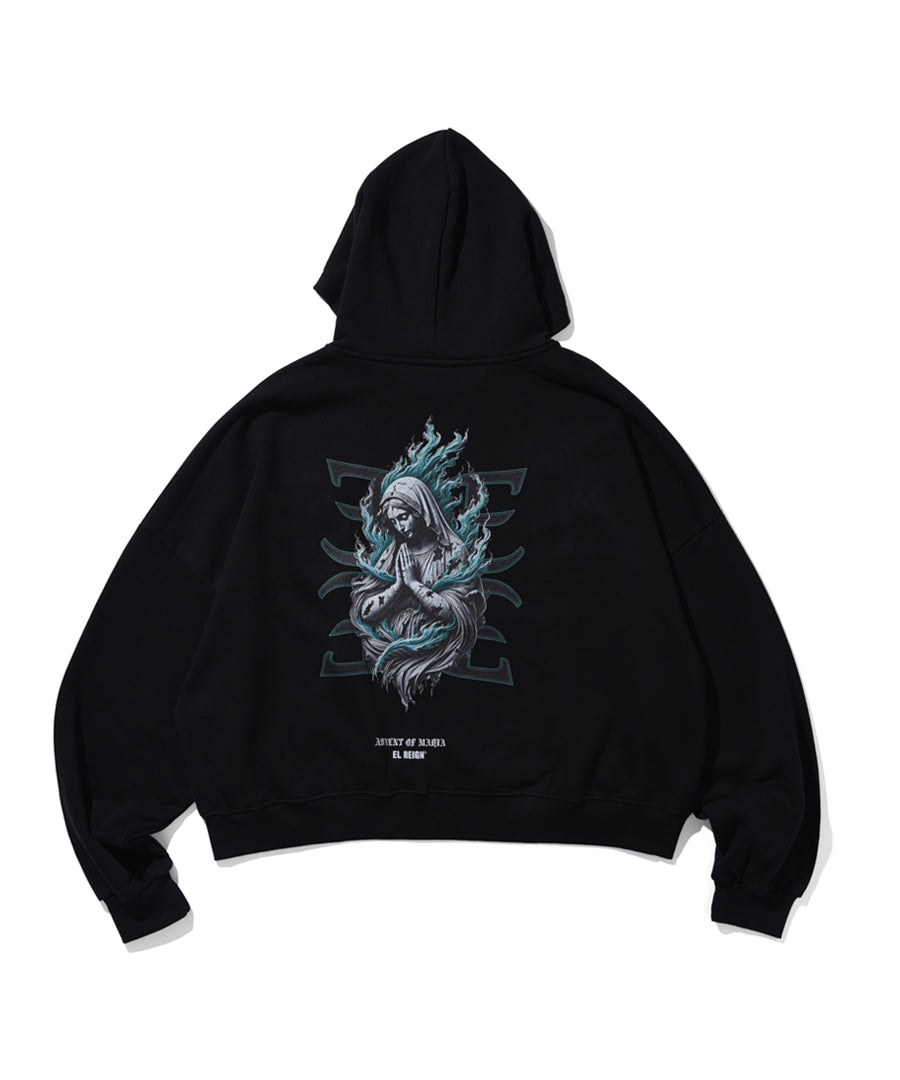 "DRAWING MARIA" SHORT HOODIE