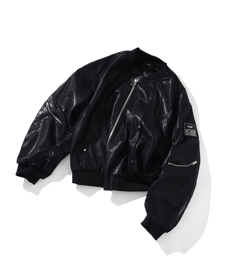 "FEAR" LEATHER PRODUCT JACKET