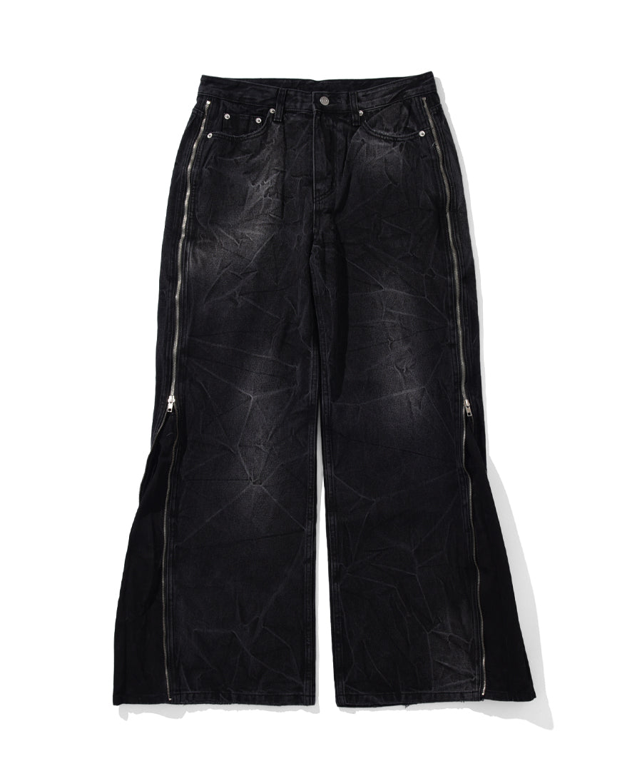 SHADE WASH FULLZIP DENIM