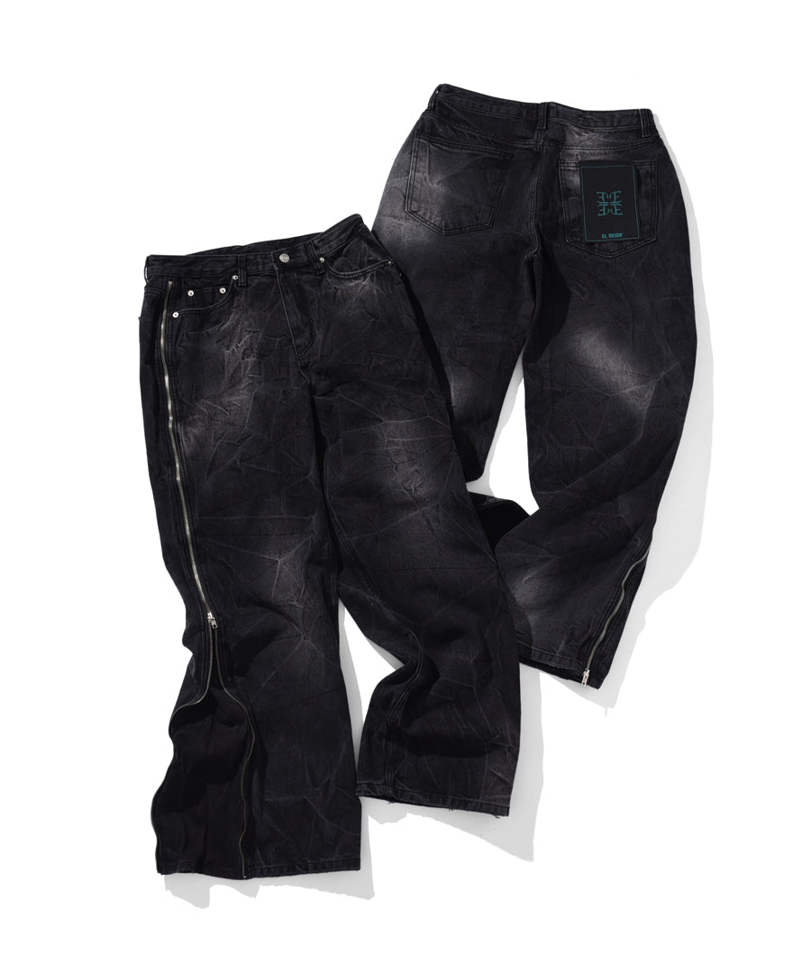SHADE WASH FULLZIP DENIM
