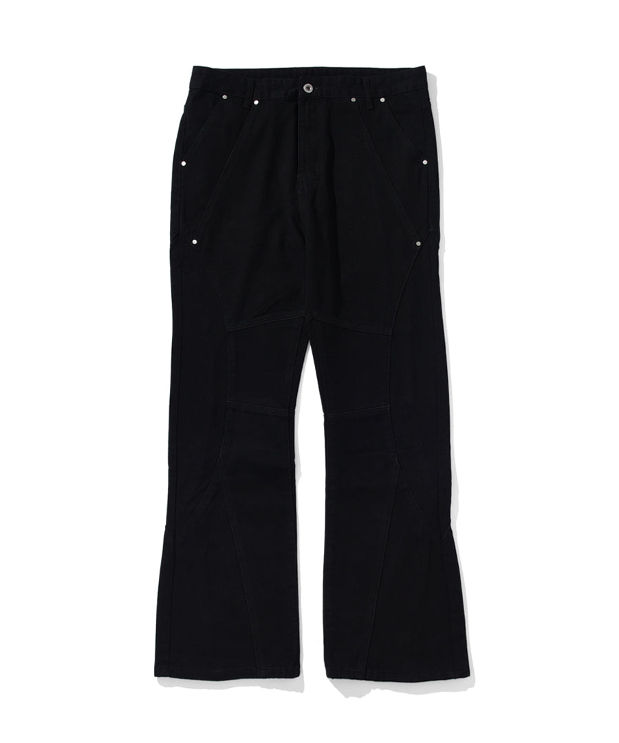 BLACK ZIPPER STUDS BOTTOM