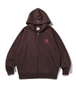 "FRAGMENT" LOGO ZIP HOODIE