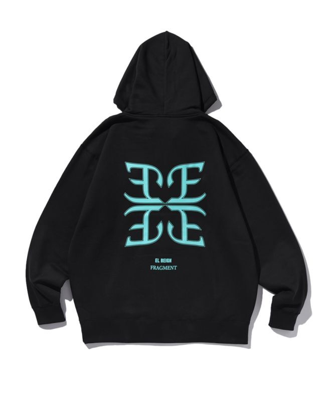 "FRAGMENT" LOGO ZIP HOODIE