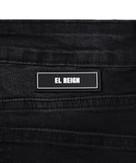"FEAR" BLACK SKINNY FRINGE DENIM