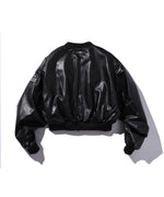 "FEAR"  LEATHER REVERSE JACKET