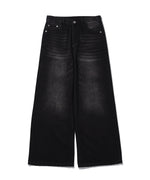 "FEAR" BLACK WASH FLARE DENIM