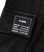"FEAR" BLACK WASH SHORTS