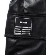 ”FEAR” CARGO LEATHER SHORTS