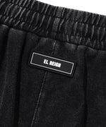 "FEAR" BLACK WASH SHORTS