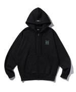 "FRAGMENT" LOGO ZIP HOODIE