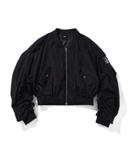 "FEAR" SHIRRING ARM JACKET