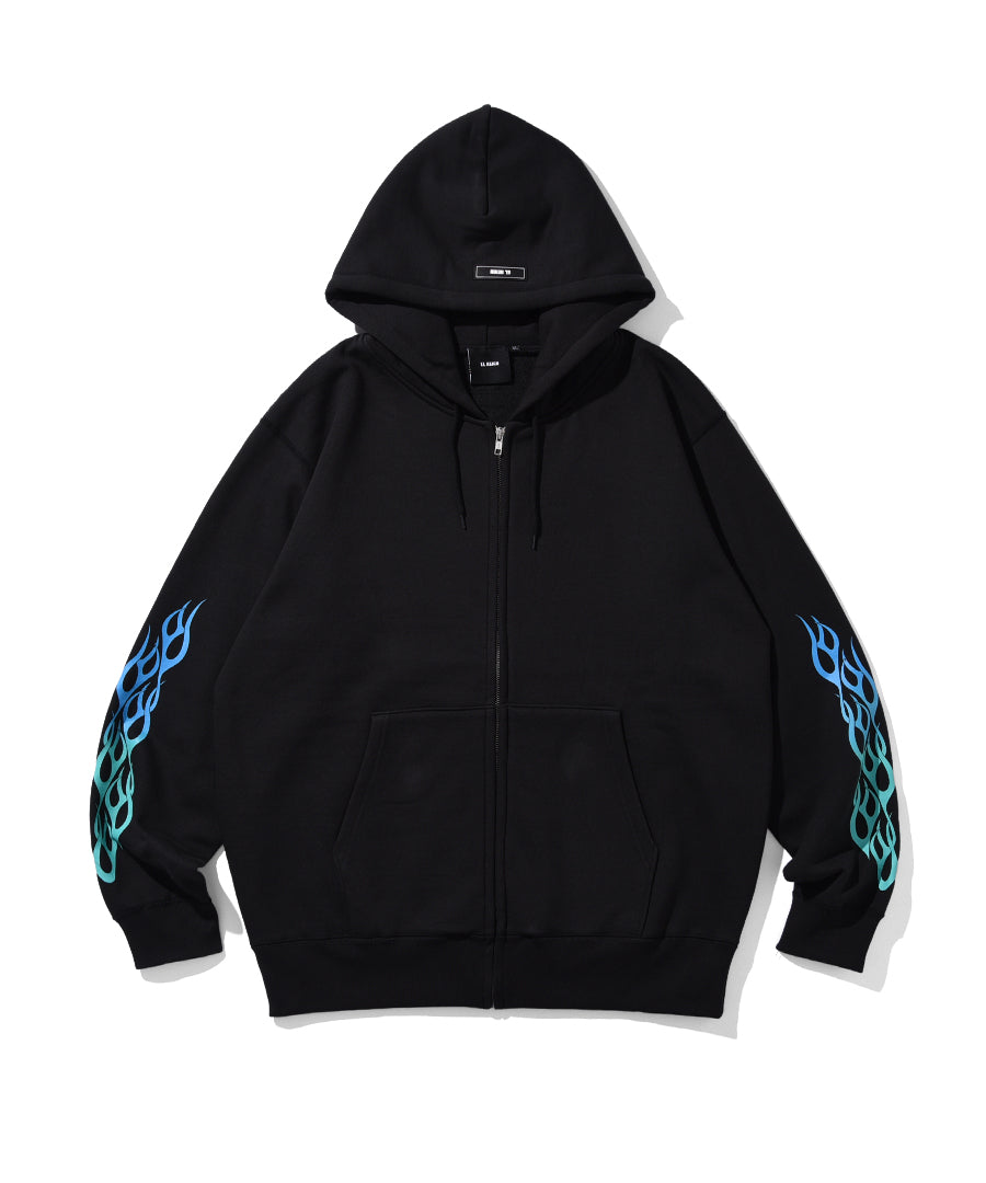 "PILLAR OF FLAME" ZIP HOODIE