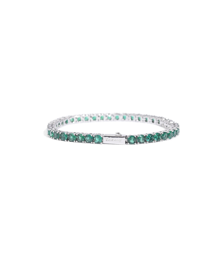EL REIGN × $ole only / EMERALD Tennis chain BRACELET