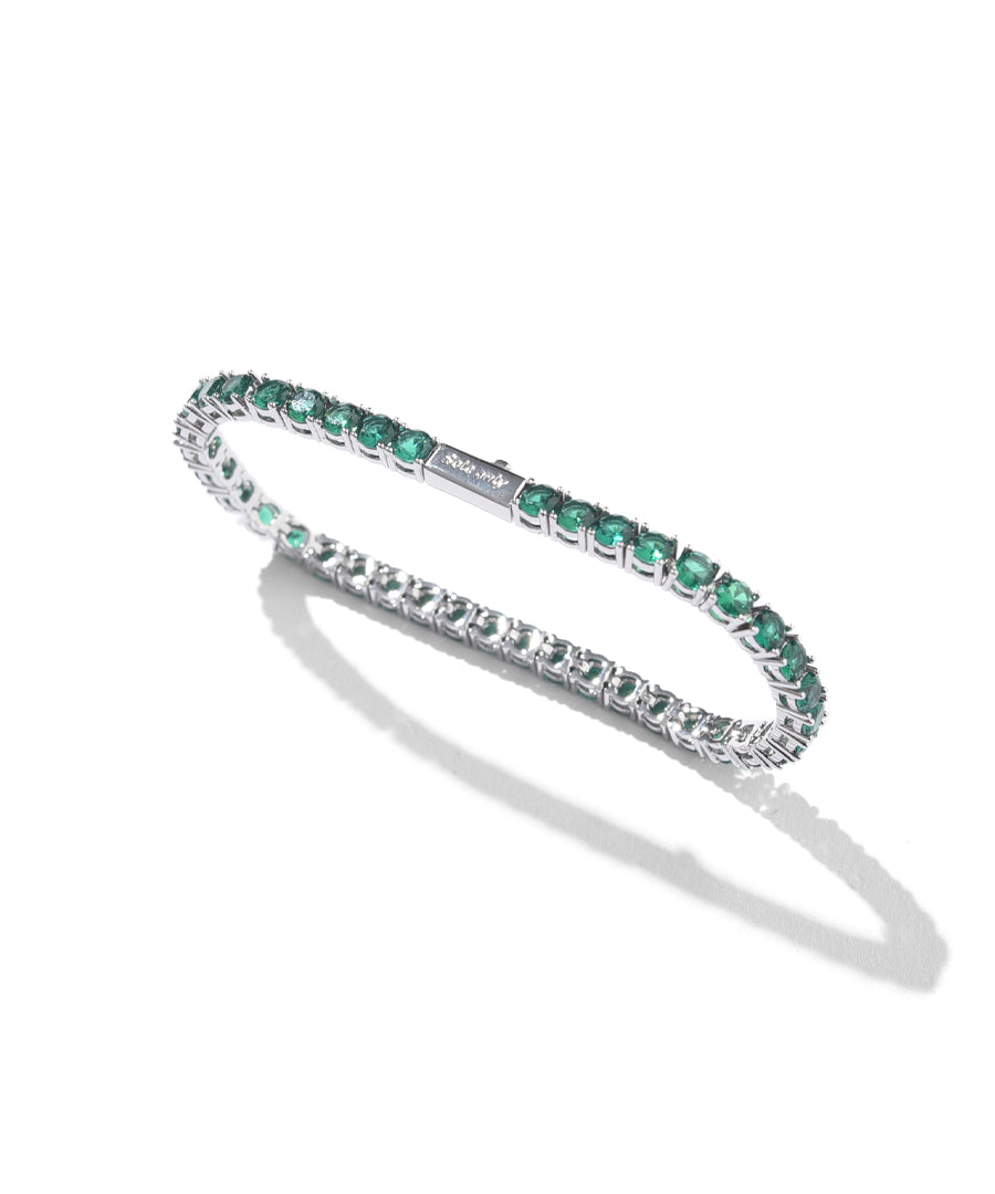 EL REIGN × $ole only / EMERALD Tennis chain BRACELET