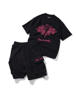 “REVENGE” CROSS SWEAT CARGO SHORTS