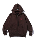 "FRAGMENT" LOGO ZIP HOODIE