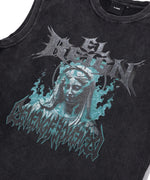 "ADVENT OF MARIA" BLACK WASH  TANKTOP