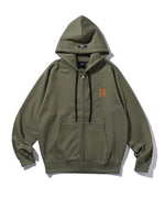 "FRAGMENT" LOGO ZIP HOODIE