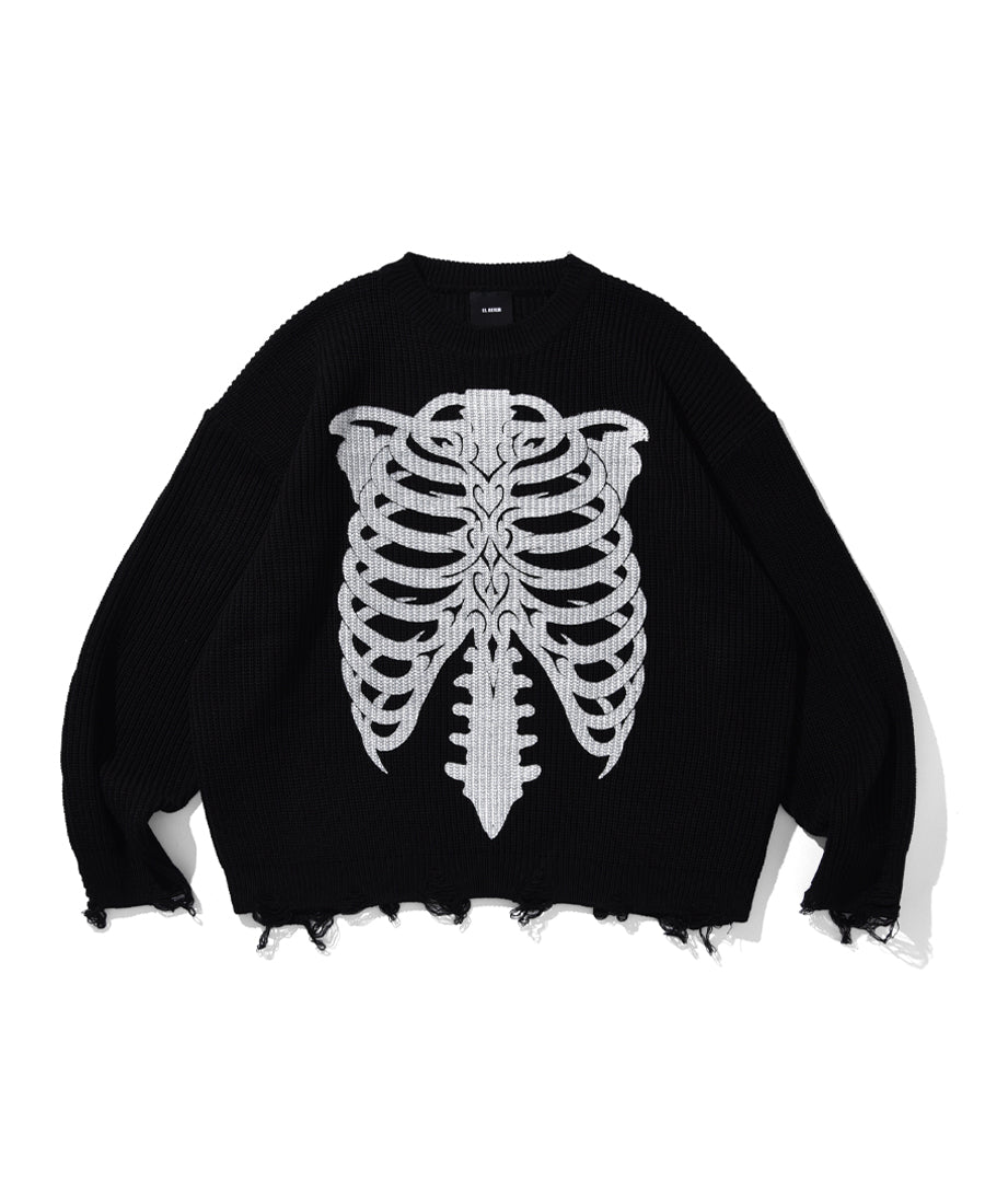 TRIBAL BONE DMAGE KNIT