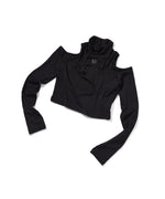 CUT-OUT HIGH NECK TOP