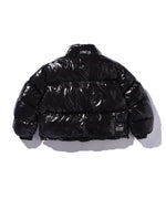 "FEAR" SHINY PUFFER JACKET