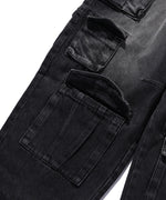 "FEAR" TEN POCKETS DENIM CARGO