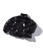 "FEAR" SHINY PUFFER JACKET