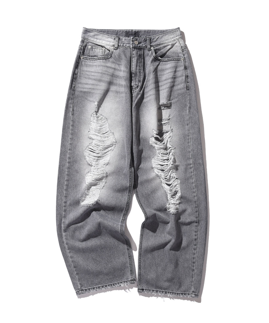 "FEAR" DAMAGE DENIM