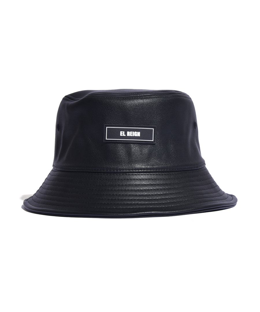 RUBBER TAG LEATHER HAT