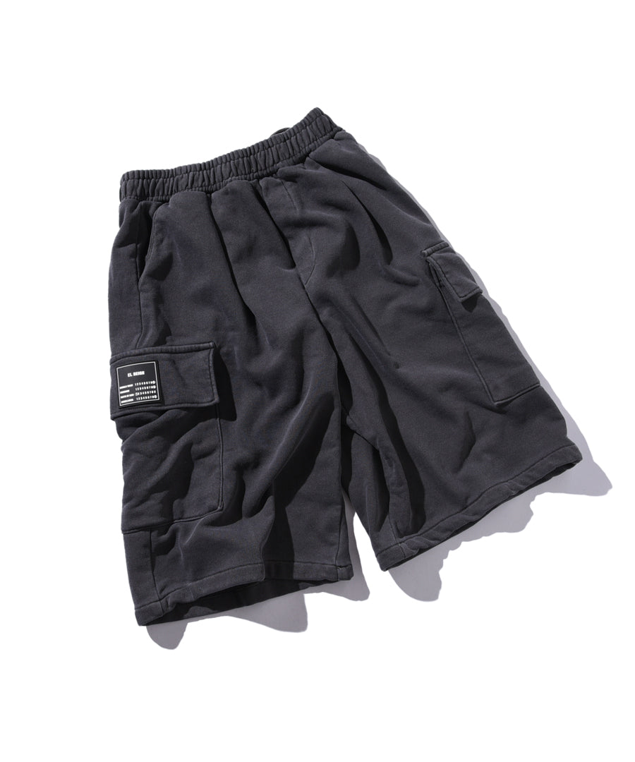 "FEAR"  CARGO SWEAT SHORTS