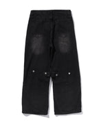 "FEAR" BLACK CROSS DENIM